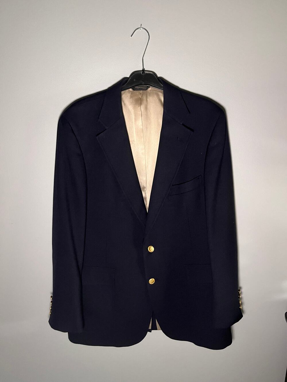 Vintage Men's Dark Blue Suit Jacket Size XL Donald Brooks